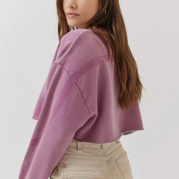 UO BDG Izzy Illusion Cropped Sweatshirt - Picture 3 of 6